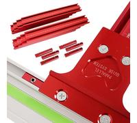 Parallel Rail Guide System - Precision Cutting Guide For Circular Saws | Aluminum Alloy Construction With Adjustable Scale | Ensures Accurate And Straight Cuts | Ideal For Woodworking, DIY Projects, A
