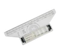 Parallel Roller Ruler for Drafting and Technical Drawing - 15 cm and 30 cm Transparent Plastic Balance Ruler with Rolling Mechanism for Architects, Engineers and Designers (15cm)