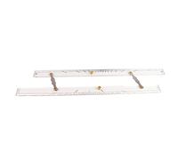 Parallel Ruler, Marine Navigation Parallel Ruler Marine Navigation Tools with Clear Scales for Navigational Plotting Nautical Charts Mapping Points (600mm)