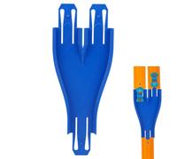 Parallel Shape Racetrack Connector for Toy Track, 21.5x8.5x1.5cm/8.46x3.35x0.59in Track Builder Toy Car Piece for Hot Wheels (Blue)