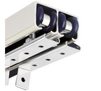 Parallel Sliding Cabinet Door Track Set - Customizable Ceiling Rail for Pocket Barn Doors, Easy Installation Hardware Kit