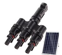 Parallel Solar Panel Connector | 3 to 1 Waterproof Adapter,Solar Panel Branch Connector,for Home Photovoltaic System Business Residential Project