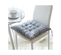 (Parallelogram, 45x45cm/17.7x17.7in) 40/45/50CM Cotton Linen Cushion Tie Garden Dining Chair Seat Pads Sofa Outdoor