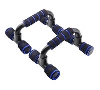 Parallettes Bars 1 Pair Push Up Board Multi-function Foldable Bar Portable Strength Training Equipment(Blue)