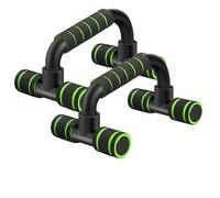 Parallettes Bars 1 Pair Push Up Board Multi-function Foldable Bar Portable Strength Training Equipment(Green)