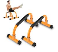 Parallettes Bars 10" High Parallettes Push Up Bars, Heavy-Duty No Wobbling Calisthenics Bars Parallettes for Handstand, Planche, Dips, L-Sit, Calisthenics Equipment for Floor Workouts Home Gym