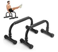 Parallettes Bars 10" High Parallettes Push Up Bars, Heavy-Duty No Wobbling Calisthenics Bars Parallettes for Handstand, Planche, Dips, L-Sit, Calisthenics Equipment for Floor Workouts Home Gym