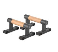 Parallettes Bars, Large Push Up Bars Strength Training, Wooden Push Up Stands Handle for Handstands, Dips & Full Planche, Calisthenic, 300Kg/661lbs Weight Capacity (Small)
