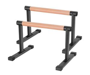Parallettes Bars, Large Push Up Bars Strength Training, Wooden Push Up Stands Handle for Handstands, Dips & Full Planche, Calisthenic, 300Kg/661lbs Weight Capacity (Large)
