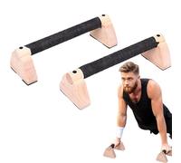 Parallettes Bars Push up Handles for Floor - Push up Bars for Floor | Push up Handles Parallettes Bars | 2X Workout Equipment Home Gym Accessories with Wooden Grips for Strength Training Calisthenics