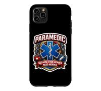 Paramedic Because Even Heroes Need Heroes EMT Slogan Quote Case for iPhone 11 Pro Max