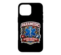 Paramedic Because Even Heroes Need Heroes EMT Slogan Quote Case for iPhone 16 Pro Max