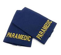Paramedic Blue epaulettes ambulance medic officer epaulette sliders