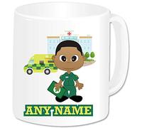 Paramedic Gifts for Men - Personalised Paramedic Mug - Ambulance Emergency Services Student Staff Nurse Medical NHS Key Worker Hospital Present Idea (Black Male)