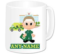 Paramedic Gifts for Men - Personalised Paramedic Mug - Ambulance Emergency Services Student Staff Nurse Medical NHS Key Worker Hospital Present Idea (Short Hair)