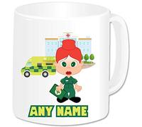 Paramedic Gifts for Women - Personalised Paramedic Mug - Ambulance Emergency Services Student Staff Nurse Medical NHS Key Worker Hospital Present Idea (Redhead)