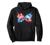 Paramedic Lights Siren Watercolor EMS Art Pullover Hoodie