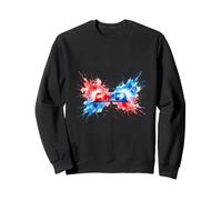 Paramedic Lights Siren Watercolor EMS Art Sweatshirt