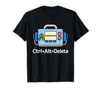 Paramedic Nurse EMS Gift EKG Defibrillator Ctrl Alt Delete T-Shirt