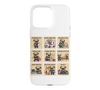 Paramedic Pug EMT EMS First Aid On Duty Dog Case for iPhone 15 Pro Max