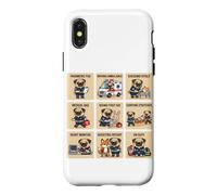 Paramedic Pug EMT EMS First Aid On Duty Dog Case for iPhone X/XS