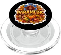 Paramedic Thanksgiving EMT Medic Fall Autumn Turkey EMS PopSockets PopGrip for MagSafe