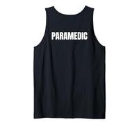 Paramedic Uniform On Duty EMT EMS Ambulance Crew Back Side Tank Top