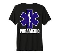 Paramedic Uniform On Duty EMT EMS Star of Life Back Side Premium T-Shirt