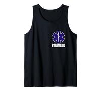 Paramedic Uniform On Duty EMT Star of Life Front and Back Tank Top