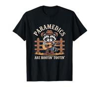 Paramedics Are Rootin' Tootin' Raccoon Playing Guitar T-Shirt