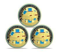 Paramedic's EMT EMS Challenge Coin Medical Services Prayer Coin (Pack of 3)