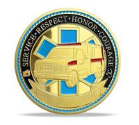 Paramedic's EMT EMS Challenge Coin Medical Services Prayer Coin (Single Coin)