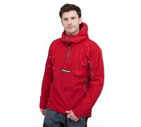 Paramo Men's Velez Adventure Smock, Pullover Jacket, Water-Repellent, Nikwax Analogy Light Fabric, Fixed Hood (UK, Alpha, XXL, Regular, Regular, Red)