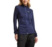 Paramo Womens Bentu Fleece Midlayer with Articulated Sleeves, Zipped Chest Pocket & Nikwax Duology Fabric, Breathable & Fast Drying, Packable Design (UK, Alpha, M, Regular, Regular, Navy)