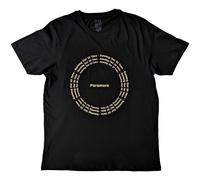 Paramore Men's Running Out Of Time Circle Cotton T-Shirt in Black | Size: Large Paramore Black L