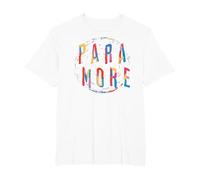 Paramore Official Pop Punk Alternative Rock Music Band T-Shirt, Men's Big and Tall, White, 4X Tall