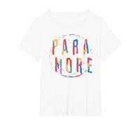 Paramore Official Pop Punk Alternative Rock Music Band T-Shirt, Women's Plus, White, 6X