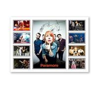 Paramore Signed Poster Print | Limited Edition Autograph Fan Gift | Collectible Music Memorabilia Merchandise | Collage Wall Art | Home Decor (A4 Unframed)