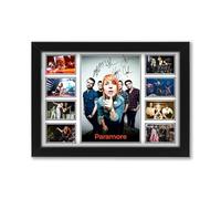 Paramore Signed Poster Print | Limited Edition Autograph Fan Gift | Collectible Music Memorabilia Merchandise | Collage Wall Art | Home Decor (A3 Framed)