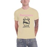 Paramore T Shirt Running Out of Time Clock Official Unisex Sand L