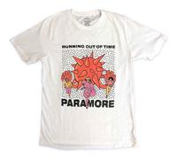 Paramore T Shirt Running Out of Time Official Unisex White XL