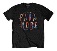 Paramore T Shirt Spiral Band Logo Official Unisex Black L
