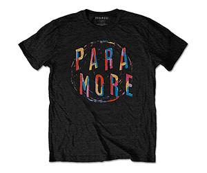 Paramore T Shirt Spiral Band Logo Official Unisex Black L