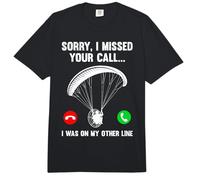 Paramotor Flight Sorry I Missed Your Call Funny Paramotor Comfort Colors Adult Heavyweight T-Shirt
