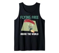 Paramotor Flying Free Above The World Funny Paramotors Tank Top