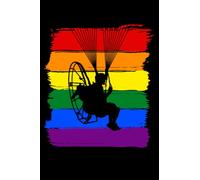 Paramotor LGBT Pride: 6"x9", Notes, Notebook, Journal, Diary, 120 Pages lined, Paperback Cover