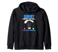 Paramotor SORRY MISSED YOUR CALL Funny Paramotors Zip Hoodie