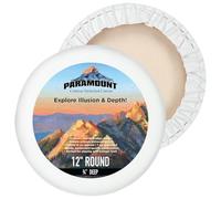 Paramount Contour Convex Profile Stretched Canvas, 12" Round Canvas, 5 Pack, 3/4" Deep - Double Primed for Oil, Acrylic, and Mixed Media Art - 100% Cotton Duck Medium Texture