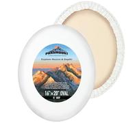 Paramount Contour Convex Profile Stretched Canvas,16x20 Oval Canvas, 5 Pack, 3/4" Deep - Double Primed for Oil, Acrylic, and Mixed Media Art - 100% Cotton Duck Medium Texture