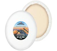 Paramount Contour Convex Profile Stretched Canvas, 20x24 Oval Canvas, 5 Pack, 3/4" Deep - Double Primed for Oil, Acrylic, and Mixed Media Art - 100% Cotton Duck Medium Texture